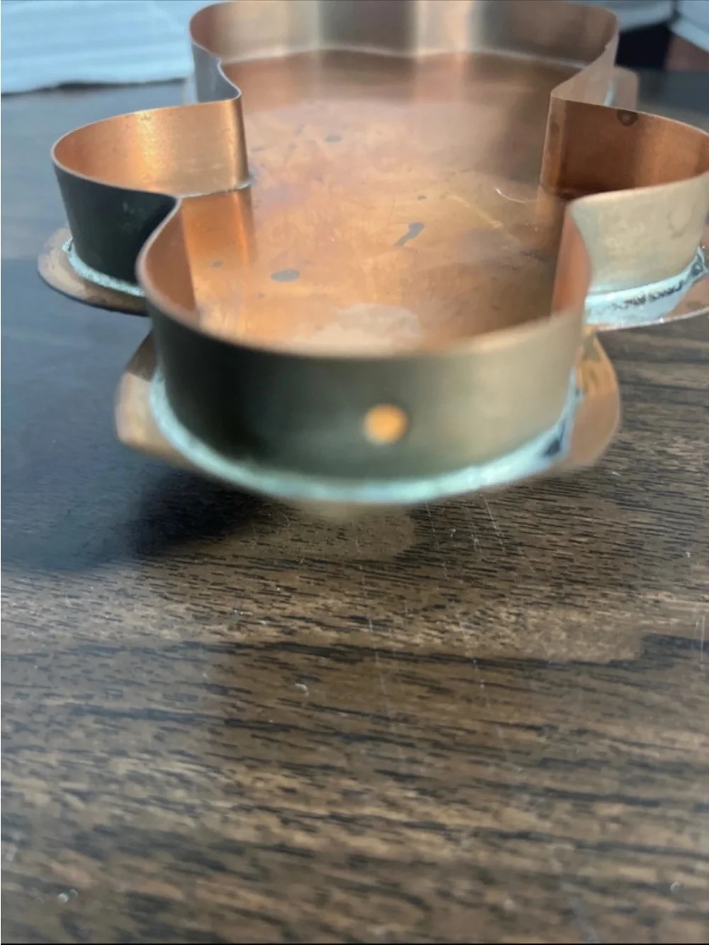 Vintage Copper large cookie cutter accent piece